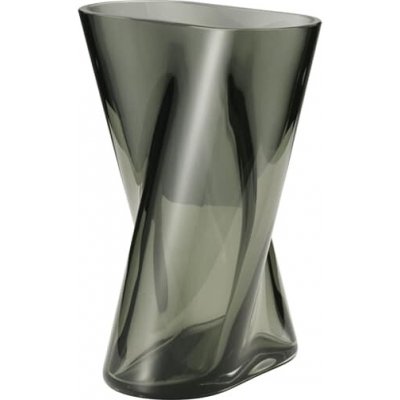 Georg Jensen Skleněná váza Lituus kouřová, malá - – Hledejceny.cz