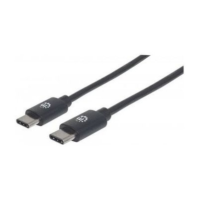 Manhattan 354875 USB-C samec USB-C samec, 2m, černý – Zboží Mobilmania