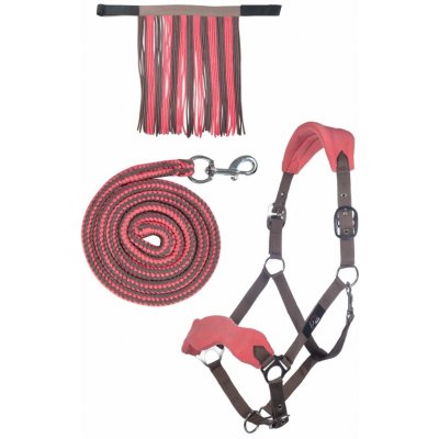 HKM Set ohlávky s vodítkem a třásněmi růžová – Sleviste.cz