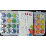 Wiler vodové barvy 36 barev průměr 25 mm bílá – Zboží Dáma