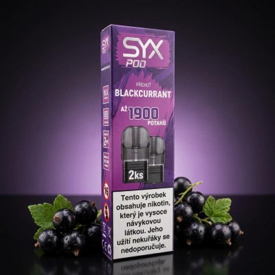 Syx Pod Blackcurrant 16,5 mg 2 x 950 potáhnutí – Hledejceny.cz