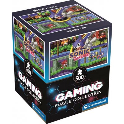 Clementoni CUBE Gaming Collection Sonic 64-bit 500 dílků – Zboží Mobilmania