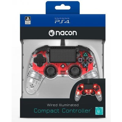 Nacon Wired Compact Controller PS4 PS4OFCPADCLRED – Zboží Živě