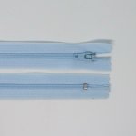 Spirálový zip, šíře 3 mm, délka 30 cm, světle modrá – Hledejceny.cz
