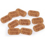 Štítek z pratelného papíru - Hand made kytičky 17 x 30 mm – Hledejceny.cz