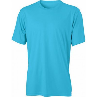 James & Nicholson Základní pánské funkční tričko na sport a volný čas James and Nicholson modrá tyrkysová JN358 – Zboží Mobilmania