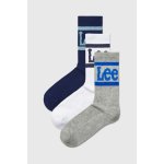 Lee 3PACK Sportovní ponožky Lee Crane vysoké vícebarevná – Zboží Mobilmania