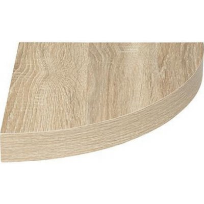 Rohová nástěnná police dub moderní na knihy a květiny 25 cm 5five simply smart – Hledejceny.cz