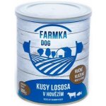 Sokol Falco Farmka Dog kusy lososa v hovězím 800 g – Zbozi.Blesk.cz