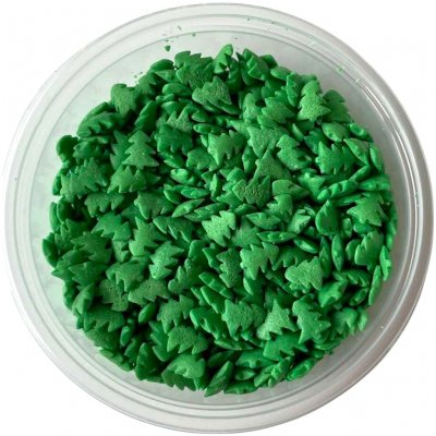 Hospodyňkám.cz Cukrové zdobení Vánoční stromečky zelené 30g – Zboží Dáma