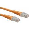 síťový kabel Roline 21.15.1407 S/FTP patch, kat. 6, 20m, oranžový