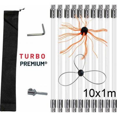Turbo Premium Rotačná kefa na čistenie komína Plus set 10 m – Sleviste.cz