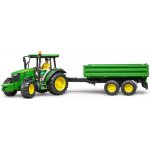 Bruder Traktor John Deere 5115M s přívěsem 1:16 – Sleviste.cz