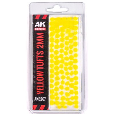 AK Interactive Modelářský porost AK Yellow Fantasy tufts 2 mm