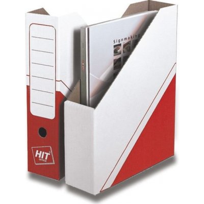 Hit Office Magazin box archivační box červený 305 x 225 x 75 mm – Sleviste.cz