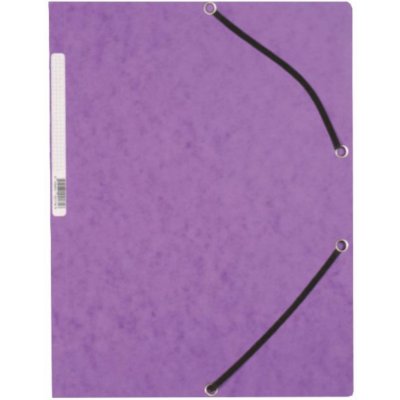 Q Connect A4 desky s chlopněmi a gumičkou fialové 10 ks