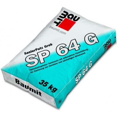 Baumit sanační omítka hrubá SP 64 G balení 35 kg (ks) – Sleviste.cz