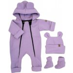 Oteplený dětský overal bez šlapek s kapucí čepička – Zboží Dáma