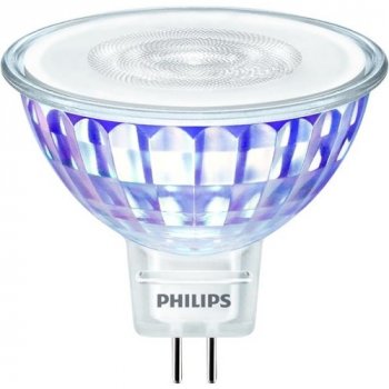 Philips LED žárovka MR16 GU5,3 7W 50W teplá bílá 2700K stmívatelná, reflektor 12V