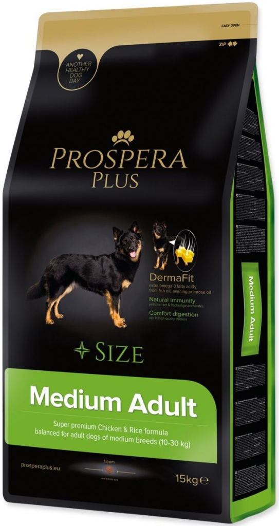 Prospera Plus Medium Adult kuře s rýží 15 kg