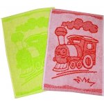 Profod Dětský ručník Train 30 x 50 cm Zelená – Zboží Mobilmania