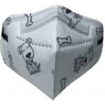 Dama Trade respirátor FFP2 vhodný pro děti Pejsek a kostička modrá 10 ks – HobbyKompas.cz