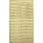 Dřevěný plot Solid lamelový 100 x 180 cm přírodní impregnovaný – Sleviste.cz