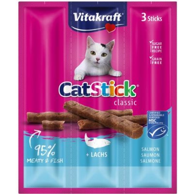 Vitakraft Cat pochoutka Stick mini Salmon 3 x 6 g – Zboží Mobilmania