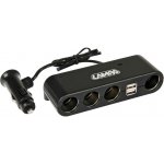 Multiadaptér do zásuvky zapalovače auta 4 + 2xUSB, 12/24V, LAMPA Italy