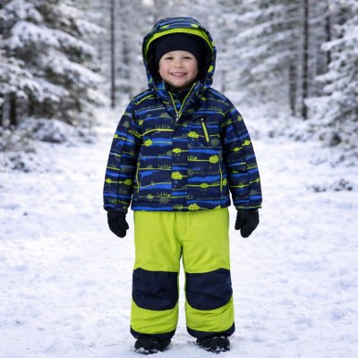 Killtec dětská lyžařská kombinéza 3 v 1 tmavě modrá/limetková – Zboží Dáma