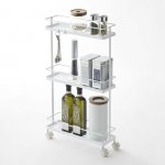 YAMAZAKI Poličky pojízdné Tower 7151, bílé – Zboží Dáma