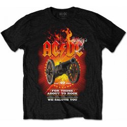 AC/DC tričko FTATR 40th Flaming BP Black