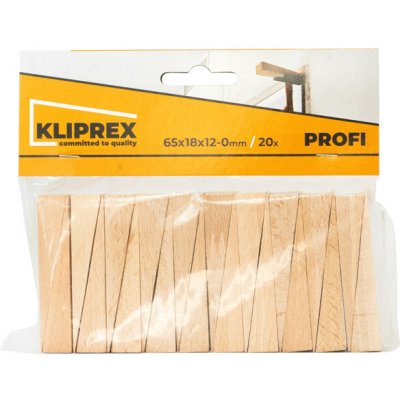 Leoš Vašek Klínky dřevěné BK 20ks/65x18x12-0mm – Hledejceny.cz