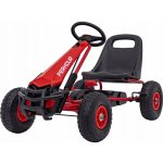 Mamido šlapací motokára Gokart s nafukovacími koly červená – Zboží Mobilmania