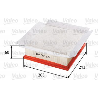 Vzduchový filtr VALEO 585199 – Hledejceny.cz