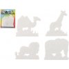 Dětské korálky Lowlands Podložka na zažehlovací korálky Hama MIDI slon,žirafa,lev,velbloud plast 4ks na kartě 19x24cm
