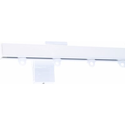 KovovégarnýžeCZ Lugato Jednořadá jezdec s kovovou žabkou bílá lesklá 251-300cm – Sleviste.cz