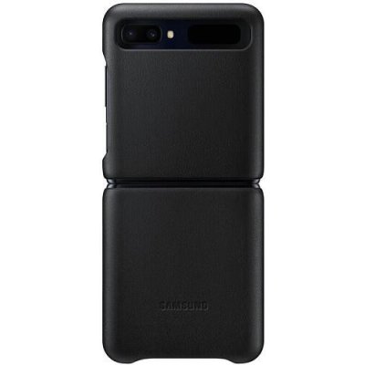 Samsung Leather Cover Galaxy Z Flip černá EF-VF700LBEGEU – Zboží Mobilmania