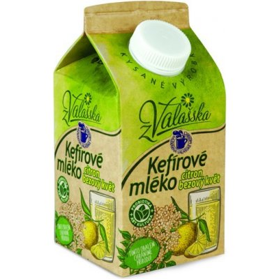 Mlékárna Valašské Meziříčí Kefírové mléko nízkotučné citron bezový květ 450 g – Zboží Mobilmania