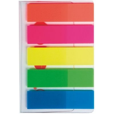 Záložky samolepicí Kores 45 x 12 mm, 5 x 25 ks – Sleviste.cz