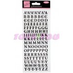 Samolepky písmena černá glitr – Zboží Mobilmania