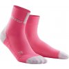 CEP Krátké ponožky 3.0 růžová rose světle šedá