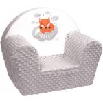 NEW BABY Dětské křesílko z minky Liška šedé – Sleviste.cz
