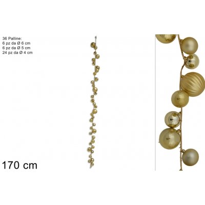 PROHOME Girlanda 170 cm zlatá – Hledejceny.cz