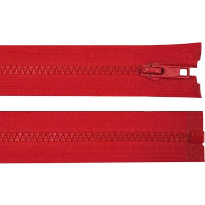 Kostěný zip dělitelný, délka 85 cm - červený – Hledejceny.cz