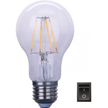 Immax LED žárovka Filament E27 6,5W LED žárovka 2700K, teplá bílá, 806lm