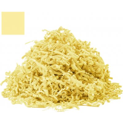 Světle žlutá papírová výplň do krabic Fancypack Hmotnost: 5kg, Typ výplně: Stlačená verze – Hledejceny.cz