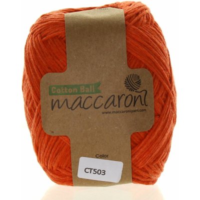 Maccaroni Cotton Ball oranžová 503