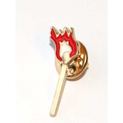 BeCool brož Hořící zápalka Plamen Hasič hasí Žhář zapaluje Oheň pálí Love match 3317 – Zboží Mobilmania