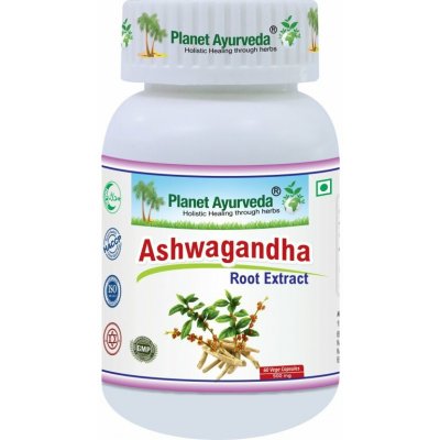 Planet Ayurveda Ashwagandha extrakt 10:1 500 mg 60 kapslí – Hledejceny.cz